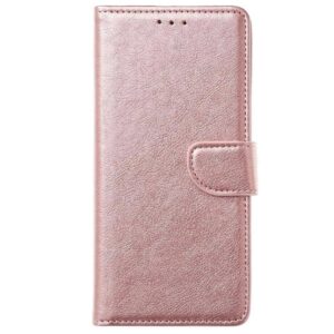 Hoesje geschikt voor Oppo A54 5G & Hoesje geschikt voor Oppo A74 5G hoesje bookcase Rosegoud van LuxeBass