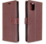 Hoesje geschikt voor Samsung Galaxy M12 hoesje book case bruin van LuxeBass