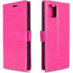 Hoesje geschikt voor Samsung Galaxy M12 hoesje bookcase Roze van LuxeBass