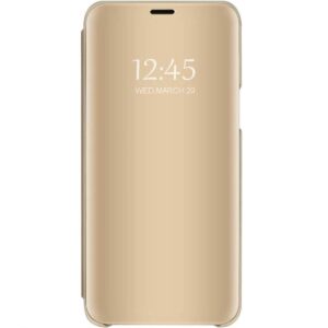 Hoesje geschikt voor Samsung Galaxy S21 Plus Hoesje - Clear View Case - Goud