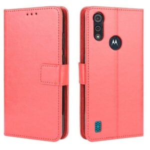 Boekhoesje geschikt voor Motorola Moto E6i/E6S - Rood