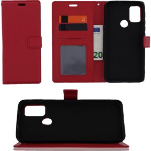 Boekhoesje geschikt voor Motorola Moto G10/G20/G30 - Rood