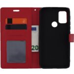 Boekhoesje geschikt voor Motorola Moto G100 - Rood