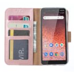 Boekhoesje geschikt voor Nokia 1 Plus - Rosegoud