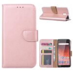Boekhoesje geschikt voor Nokia 1 Plus - Rosegoud