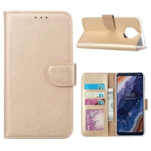 Boekhoesje geschikt voor Nokia 9 - Goud