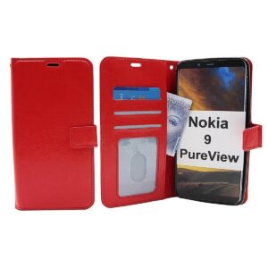 Boekhoesje geschikt voor Nokia 9 - Rood