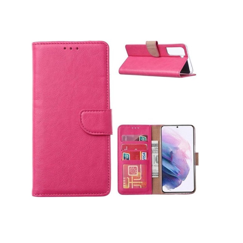 Boekhoesje geschikt voor OnePlus 9 - Roze