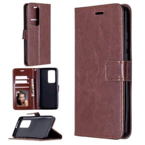 Boekhoesje geschikt voor Oppo Find X3 Lite - Bruin