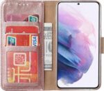 Boekhoesje geschikt voor Oppo Find X3 Lite - Rosegoud