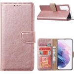 Boekhoesje geschikt voor Oppo Find X3 Neo - Rosegoud