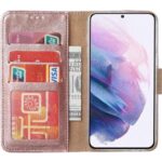 Boekhoesje geschikt voor Samsung Galaxy S21FE - Rosegoud
