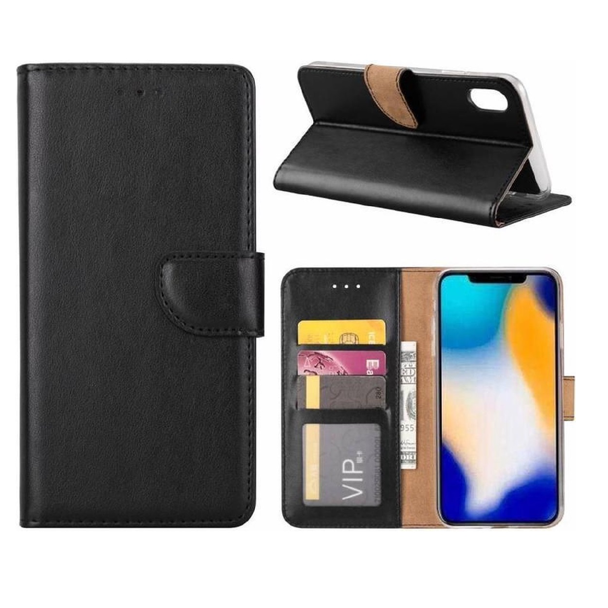 Boekhoesje geschikt voor Samsung Galaxy Xcover 5 - Zwart