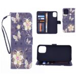 Boekhoesje met print geschikt voor Apple iPhone 12 Pro - Butterflies And Flowers 3D