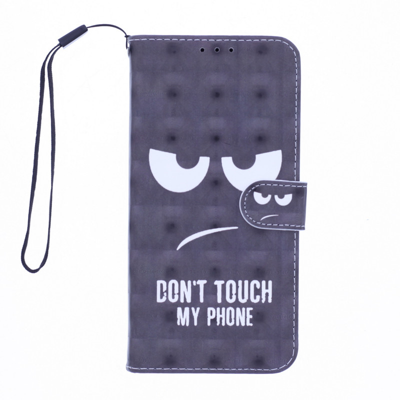 Boekhoesje met print geschikt voor Apple iPhone 12 Pro Max - Don't Touch My Phone 3D