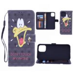 Boekhoesje met print geschikt voor Apple iPhone 12 Pro Max - Don't Touch My Phone Duck 3D