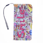 Boekhoesje met print geschikt voor Apple iPhone 12 - Smile Graffiti