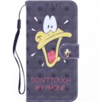 Boekhoesje met print geschikt voor Motorola G9 - Don't Touch My Phone Duck 3D