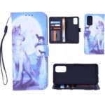 Boekhoesje met print geschikt voor Motorola G9 - Wolf