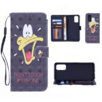 Boekhoesje met print geschikt voor Motorola Moto G100 - Don't Touch My Phone Duck 3D