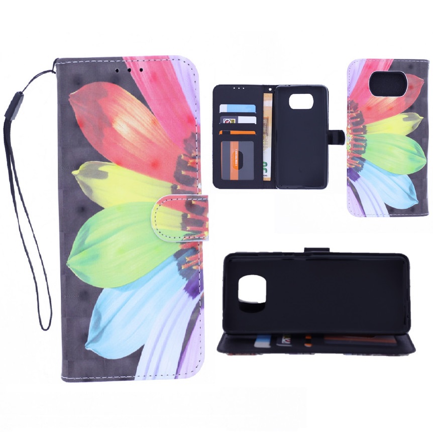 Boekhoesje met print geschikt voor Nokia 1.4 - Flower 3D