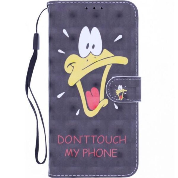 Boekhoesje met print geschikt voor OPPO Reno 4Z - Don't Touch My Phone Duck 3D