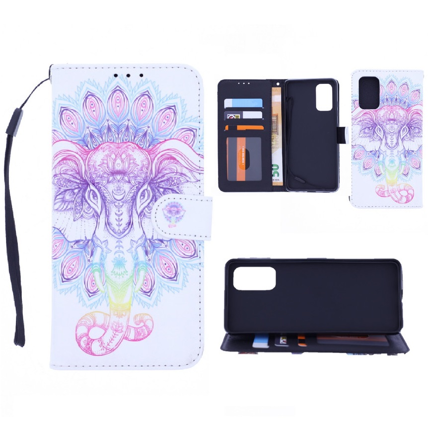 Boekhoesje met print geschikt voor Samsung Galaxy A02s - Elephant 3D