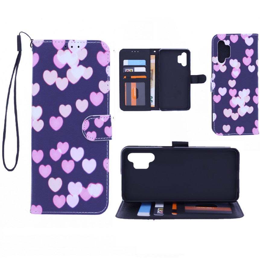 Boekhoesje met print geschikt voor Samsung Galaxy A32 5G - Hearts