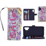 Boekhoesje met print geschikt voor Samsung Galaxy A32 5G - Smile Graffiti
