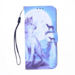 Boekhoesje met print geschikt voor Samsung Galaxy A42 - Wolf