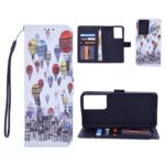 Boekhoesje met print geschikt voor Samsung Galaxy S21 Ultra - Air Balloon
