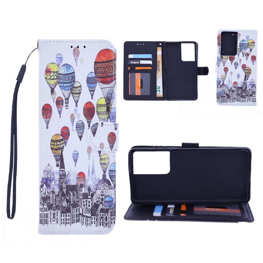 Boekhoesje met print geschikt voor Samsung Galaxy S21 Ultra - Air Balloon