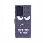 Boekhoesje met print geschikt voor Samsung Galaxy S21 Ultra - Don't Touch My Phone 3D