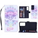 Boekhoesje met print geschikt voor Samsung Galaxy S21 Ultra - Elephant 3D