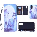 Boekhoesje met print geschikt voor Samsung Galaxy S21 - Wolf