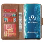 Boekhoesje geschikt voor Motorola Edge 20 - Bruin