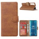 Boekhoesje geschikt voor Motorola Edge 20 - Bruin