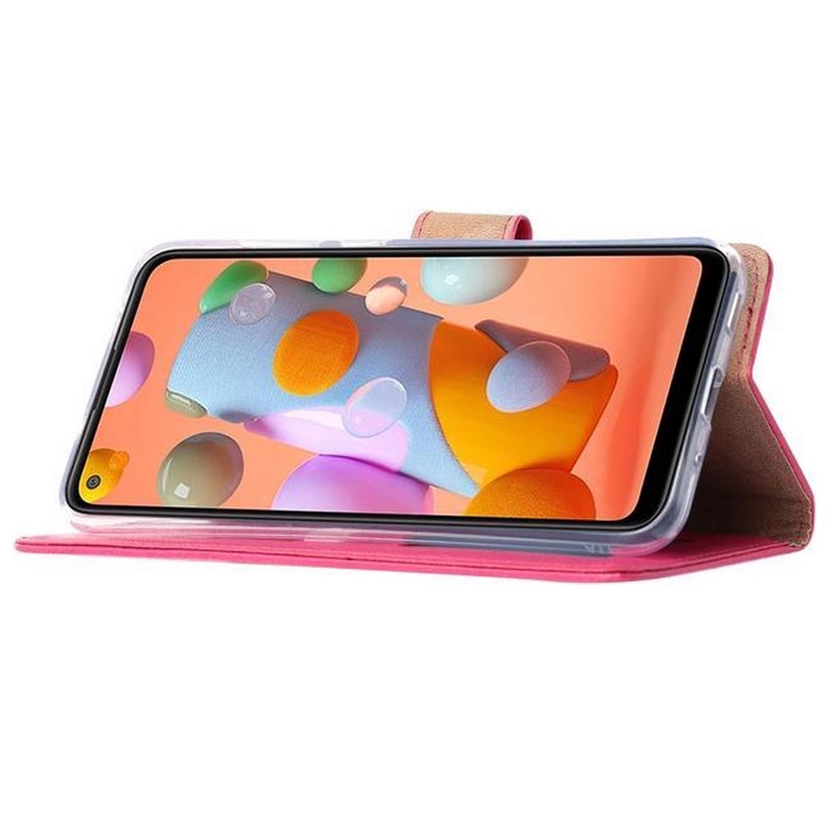 Boekhoesje geschikt voor Samsung Galaxy A21s  - Roze