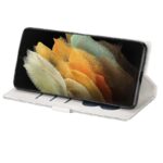 Boekhoesje met glitters geschikt voor Samsung Galaxy S20 Ultra - Zilver