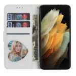 Boekhoesje met glitters geschikt voor Samsung Galaxy S20 Ultra - Zilver