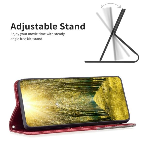 Telefoon Wallet Bookcase geschikt voor iPhone 12 Mini - Portemonnee telefoonhoesje voor Bankpassen - Kunstleer - Siliconen Houder - Magnetische sluiten - Rood