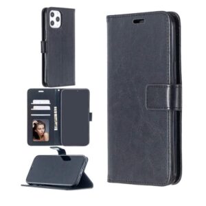 Telefoon Wallet Bookcase geschikt voor iPhone 12 Mini - Portemonnee telefoonhoesje voor Bankpassen - Kunstleer - Siliconen Houder - Magnetische sluiten- Zwart