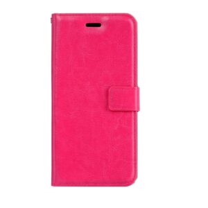 Telefoon Wallet Bookcase geschikt voor iPhone 5 / 5C / 5S / SE - Portemonnee telefoonhoesje voor Bankpassen - Kunstleer - Siliconen Houder - Magnetische sluiten- Roze
