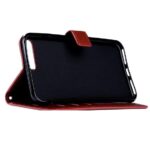 Telefoon Wallet Bookcase geschikt voor iPhone 6 / iPhone 6S - Portemonnee telefoonhoesje voor Bankpassen - Kunstleer - Siliconen Houder - Magnetische sluiten - Bruin