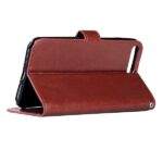 Telefoon Wallet Bookcase geschikt voor iPhone 6 / iPhone 6S - Portemonnee telefoonhoesje voor Bankpassen - Kunstleer - Siliconen Houder - Magnetische sluiten - Bruin