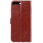Telefoon Wallet Bookcase geschikt voor iPhone 6 / iPhone 6S - Portemonnee telefoonhoesje voor Bankpassen - Kunstleer - Siliconen Houder - Magnetische sluiten - Bruin