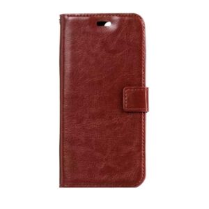 Telefoon Wallet Bookcase geschikt voor iPhone 7 Plus / 8 Plus - Portemonnee telefoonhoesje voor Bankpassen - Kunstleer - Siliconen Houder - Magnetische sluiten- Bruin