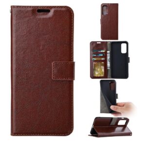 Telefoon Wallet Bookcase geschikt voor iPhone XS Max - Portemonnee telefoonhoesje voor Bankpassen - Kunstleer - Siliconen Houder - Magnetische sluiten - Bruin