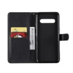 Telefoon Wallet Bookcase geschikt voor LG V60 ThinQ-Portemonnee telefoonhoesje voor Bankpassen-Kunstleer-Siliconen Houder-Magnetische sluiten- Zwart