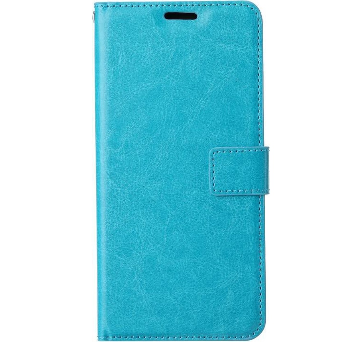 Telefoon Wallet Bookcase geschikt voor Motorola Moto G5s Plus - Portemonnee telefoonhoesje voor Bankpassen - Kunstleer - Siliconen Houder - Magnetische sluiten- Turquoise